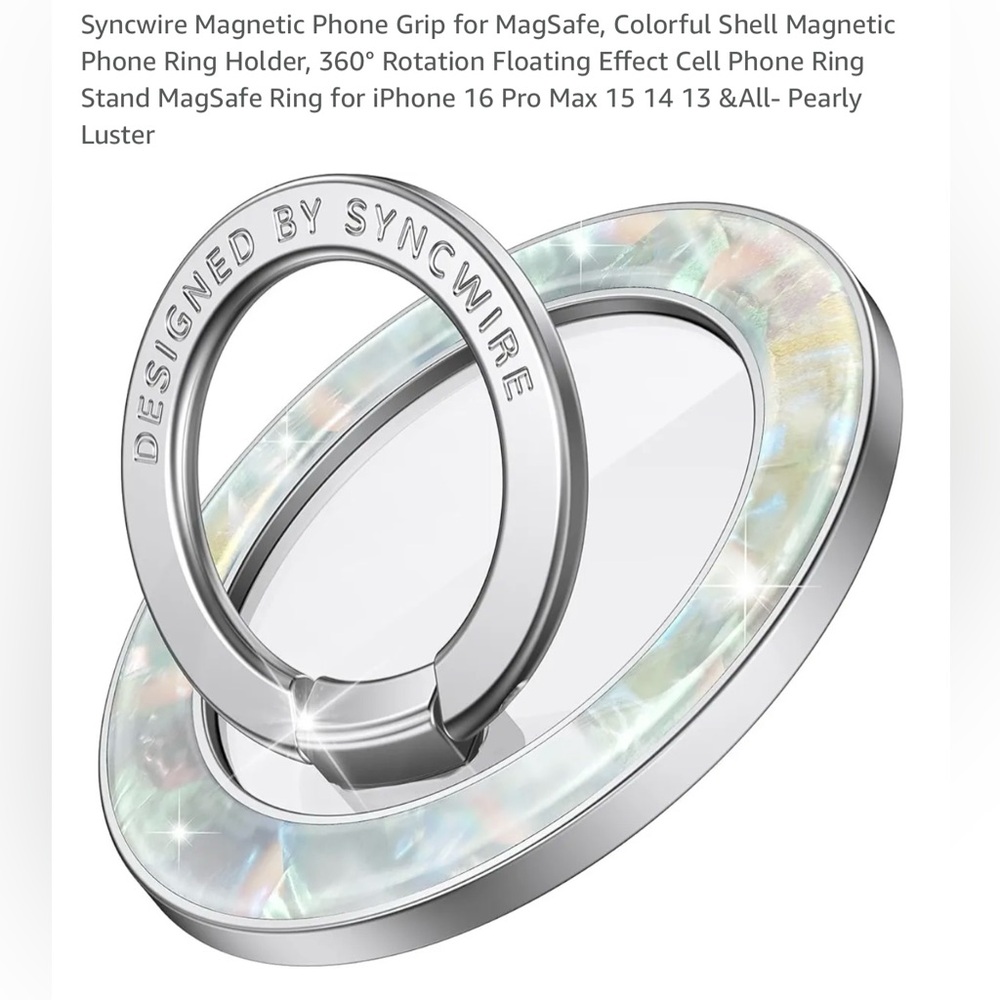 3/$30 - Magnetic Phone Grip for MagSafe - Pearly Luster